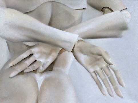 宋琨《被禁錮的身體6號》45x60cm 布面油畫 2019
