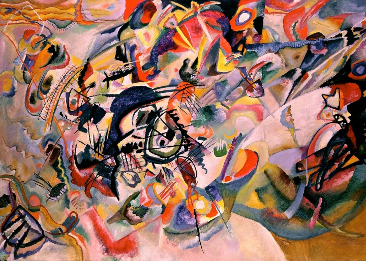 康定斯基《構(gòu)成Ⅶ》200×300cm 布面油畫 1913
