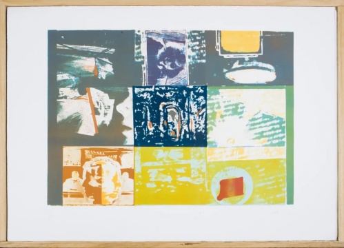 《矩形檢查和跟蹤》100 x 70 cm 包含八幅平版印刷畫 1975
