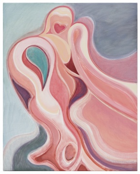 郭鴻蔚 《舞 No.2》100×80cm 布面油畫 2021 
