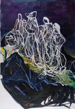《山頂》220×150cm 布面油畫(huà) 2022
