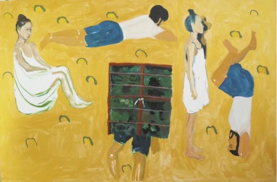 鄭皓中，《金色》，布面油畫，200x300 cm，2016-2020
*圖片版權(quán)歸屬BANK畫廊及藝術(shù)家

