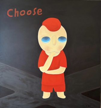蔡萬霖 《選擇》140x150cm 布面油畫 2024年
蔡萬霖 《選擇》140x150cm 布面油畫 2024年