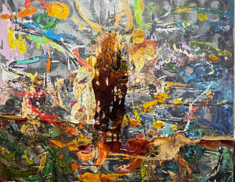 《偏離》 布面油畫 80x100cm 2024
