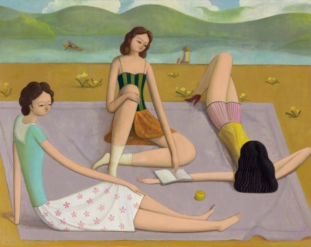 LOT 2070

季鑫（B.1988）

湖畔

2021年作?布面油畫

190×240 cm

簽 名：Jixin 2021

出 版：

《季鑫：裊晴絲》，蜂巢當(dāng)代藝術(shù)中心，2024 年，P112-113

展 覽：

季鑫—出神午后，蜂巢當(dāng)代藝術(shù)中心，北京，2021 年

現(xiàn)代的脈動(dòng)：寶龍藝術(shù)大展，寶龍美術(shù)館，上海，2021年

CNY 750,000 - 1,500,000
